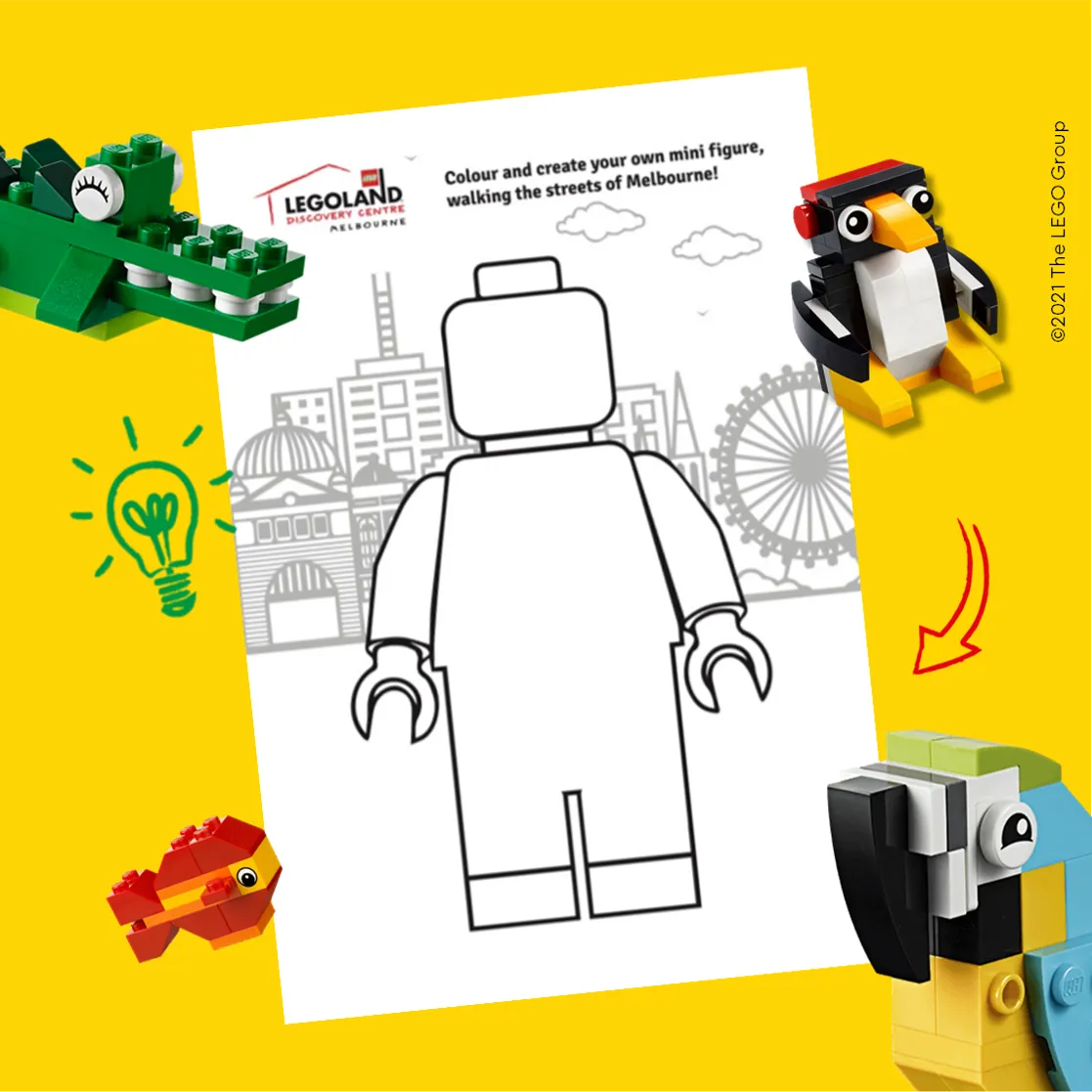 Melbourne Minifigure Colour In KV